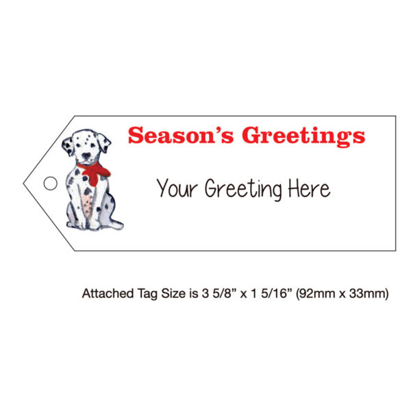Fire Station Dalmatian Dog Sentiment Tag