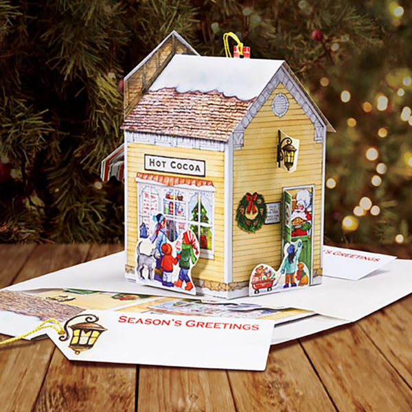 Sweet Shop Pop Up Christmas Card - Front View